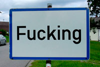 Fucking street sign
