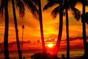 Honolulu Hawaii sunset