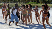 Miami Beaches - hot babes playing football